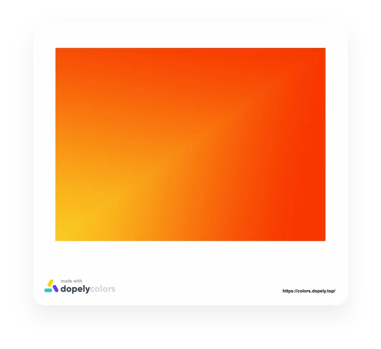 a linear modified gradient from yellow to orange